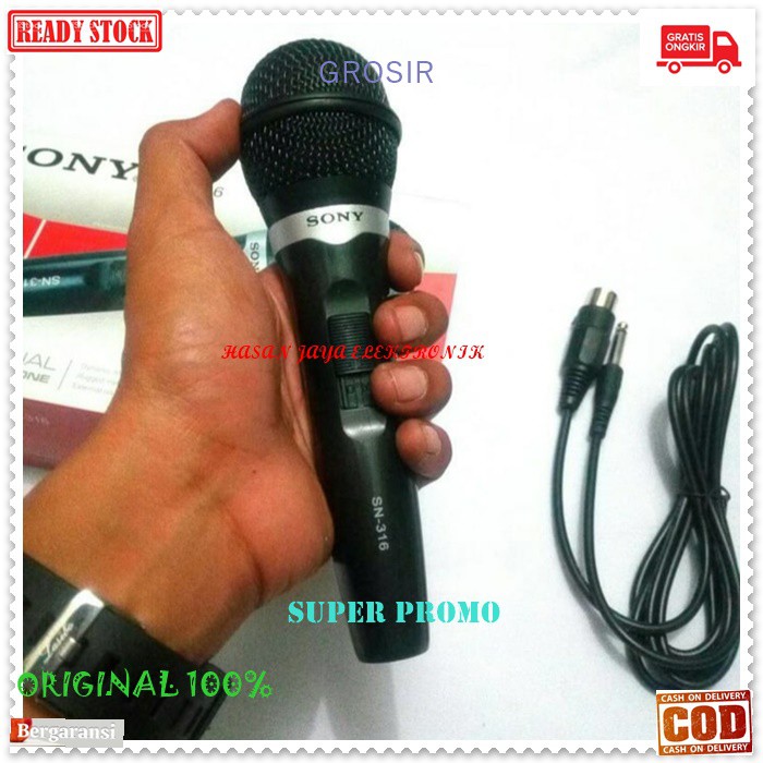 G72 Sony Mic mik kabel Microphone cable karaoke vocal vokal audio sound system pengeras suara pro profesional mikrophone dynamic G72   Bisa ke segala jenis sound audio  Bahan dari PVC  1 mic 3- 4 meter kabel mic Suara bagus jernih dan empuk Sangat cocok u