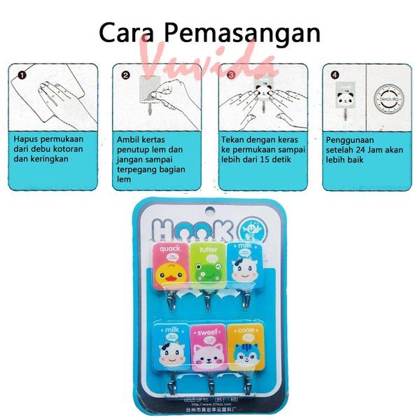 Gantungan Baju Tempel Set 3Pcs