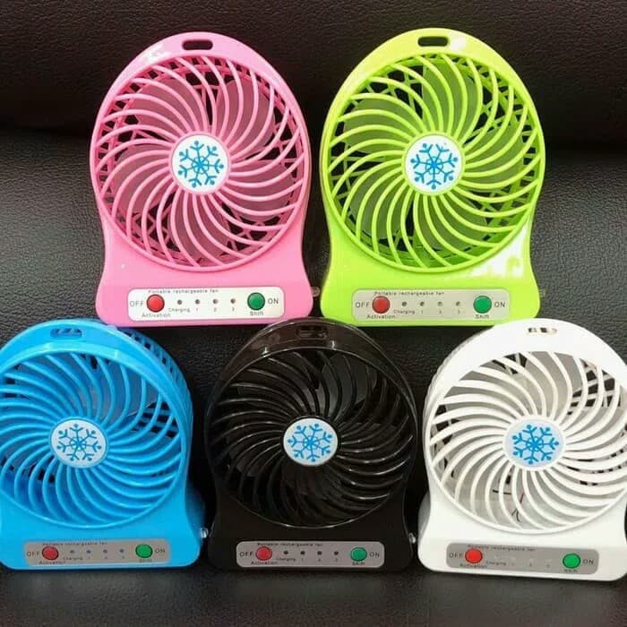 Power Bank + Kipas Angin Mini Portable / Pb Mini Fans Powerbank