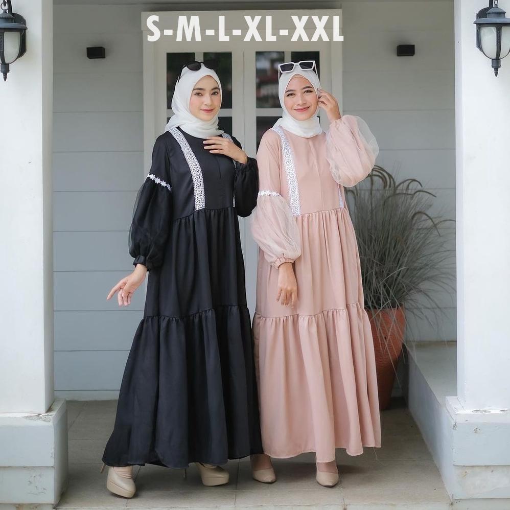 pptx08 Baju Muslim Wanita  2021 Bianka | Baju Kondangan Kekinian | Baju Pesta Terbaru | Dress Murah Korting