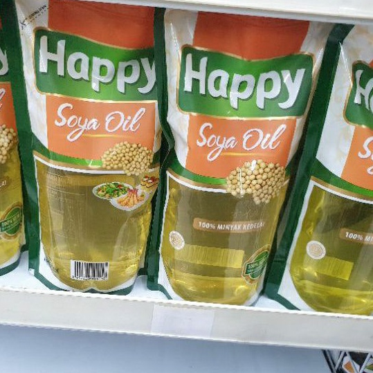 

Minyak Kedelai 100%-Happy Soya Oil ukuran 1 L