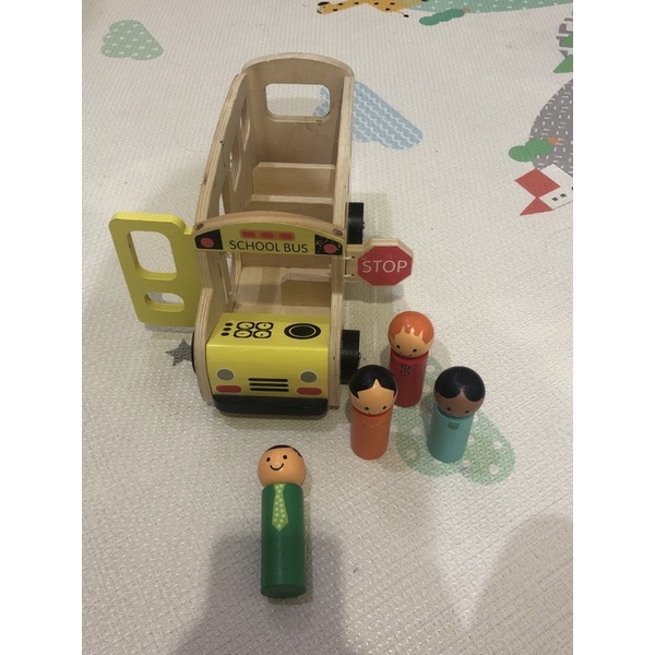 Anko Wooden School Bus