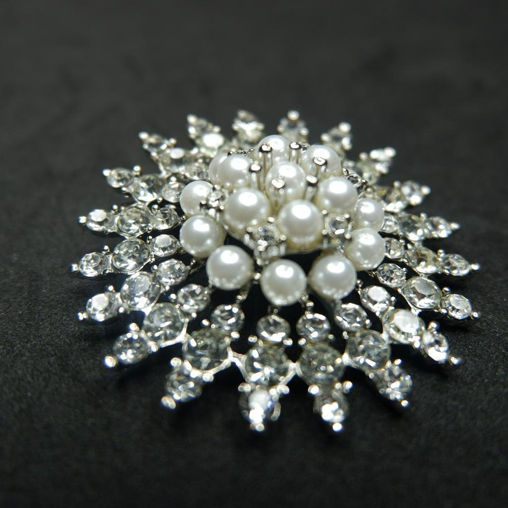 Bunga lingkaran mutiara /Brooch/Bros hijab/bros cantik/bros lucu/ Bros Wanita Korean Fashion Style