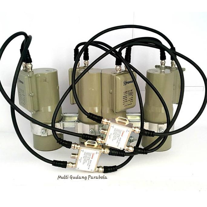LNB C BAND 4 IN 2 VENUS 7280 UNTUK 2 RECEIVER