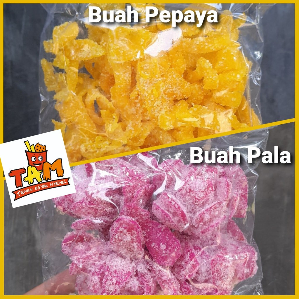 

Manisan Pepaya atau Manisan Pala Kering 200 Gram - Tam Snack