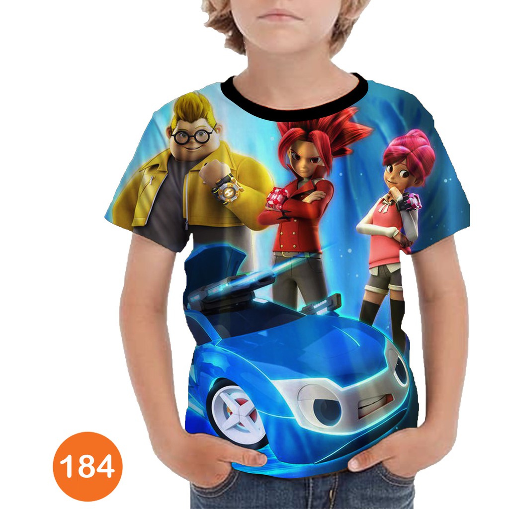 Baju Power Battle Watch Car Baju Anak Printing #184