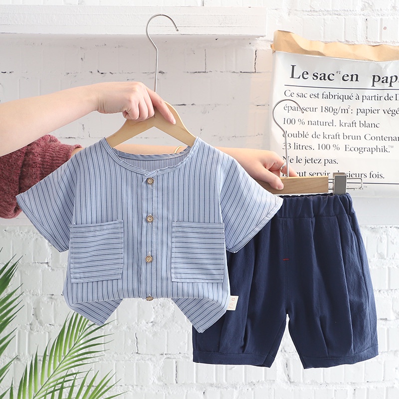 Setelan Anak Laki Laki COMFY Baju Anak Musim Panas Korean Style Import