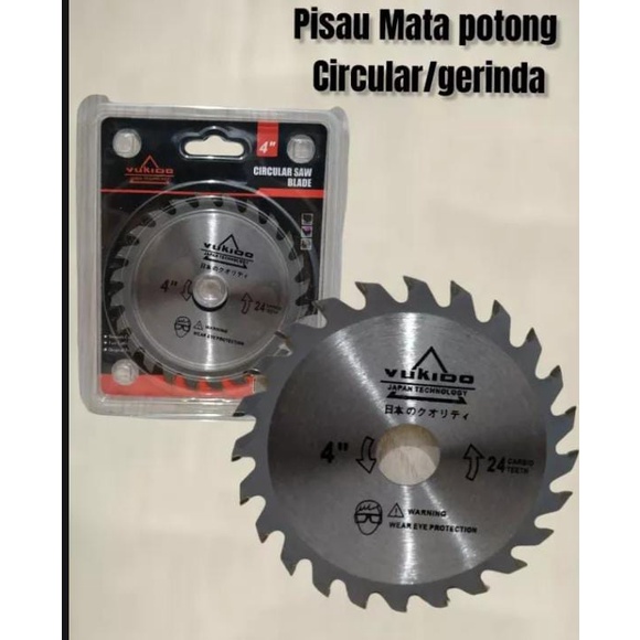 KUALITAS TERJAMIN !! Saw blade TCT / mata potong gergaji kayu 4 inch  Mata Gergaji Mesin Potong Kayu Pisau Potong Kayu BY YUKIDO