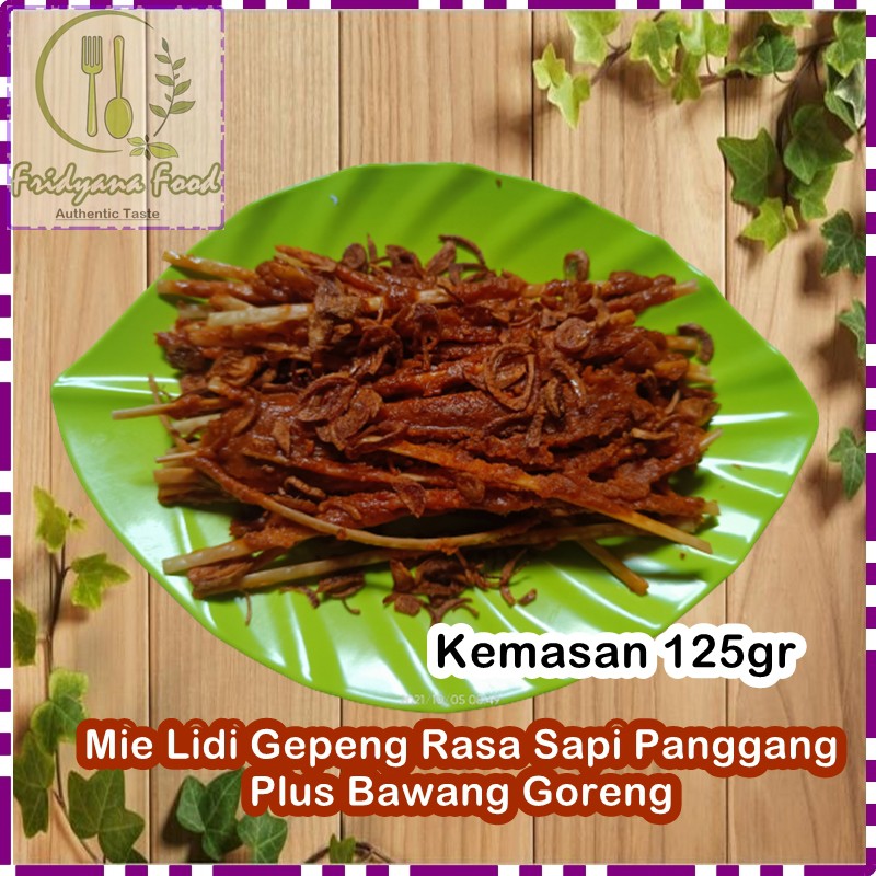 

125GR MIE LIDI GEPENG SAPI PANGGANG/MI LIDI GEPENG/MIELIDI MILIDI/MI LIDI/MIE BITING/MI BITING RASA SAPI PANGGANG