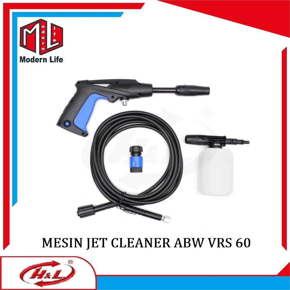 Mesin Steam Alat Cuci Motor Mobil Jet Cleaner High Pressure ABW VRS 60 + FACE SHIELD