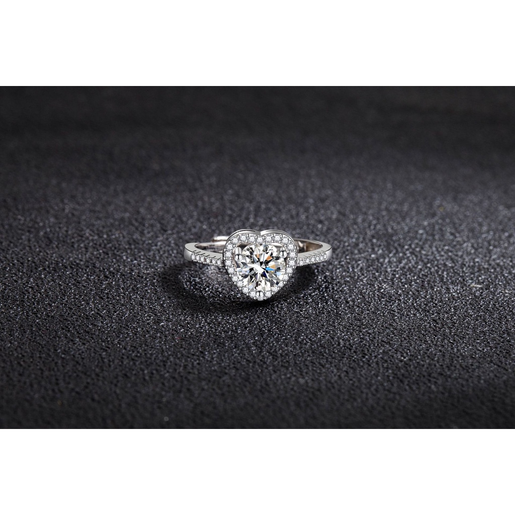 cincin perak 925 original ring for women Adjustable ring Diamond Love Fashion Jewelry/cincin perak