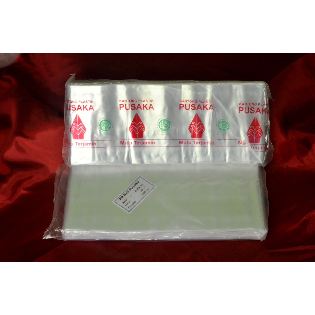Plastik Roll PP Pusaka Tebal 003x7, 003x10, 003x11, 003x12 Panjang 100m | PP Roll