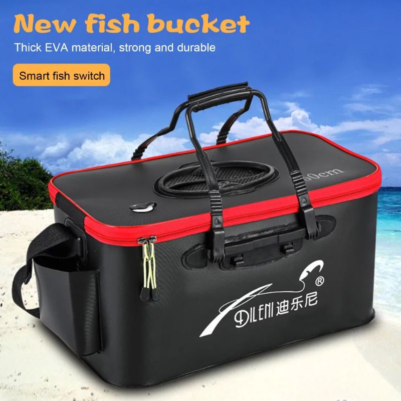 Tas Perlengkapan Mancing Camping Memancing Outdoor Portable Fishing Bucket Camping Water Container