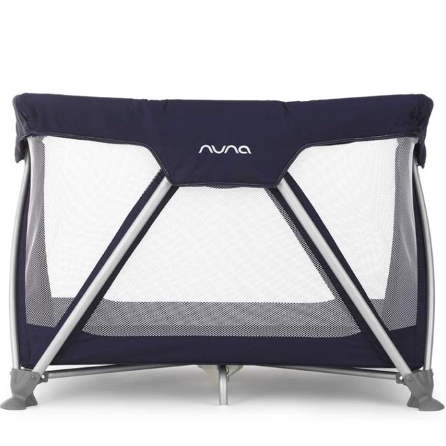 Preloved travel cot nuna sena navy