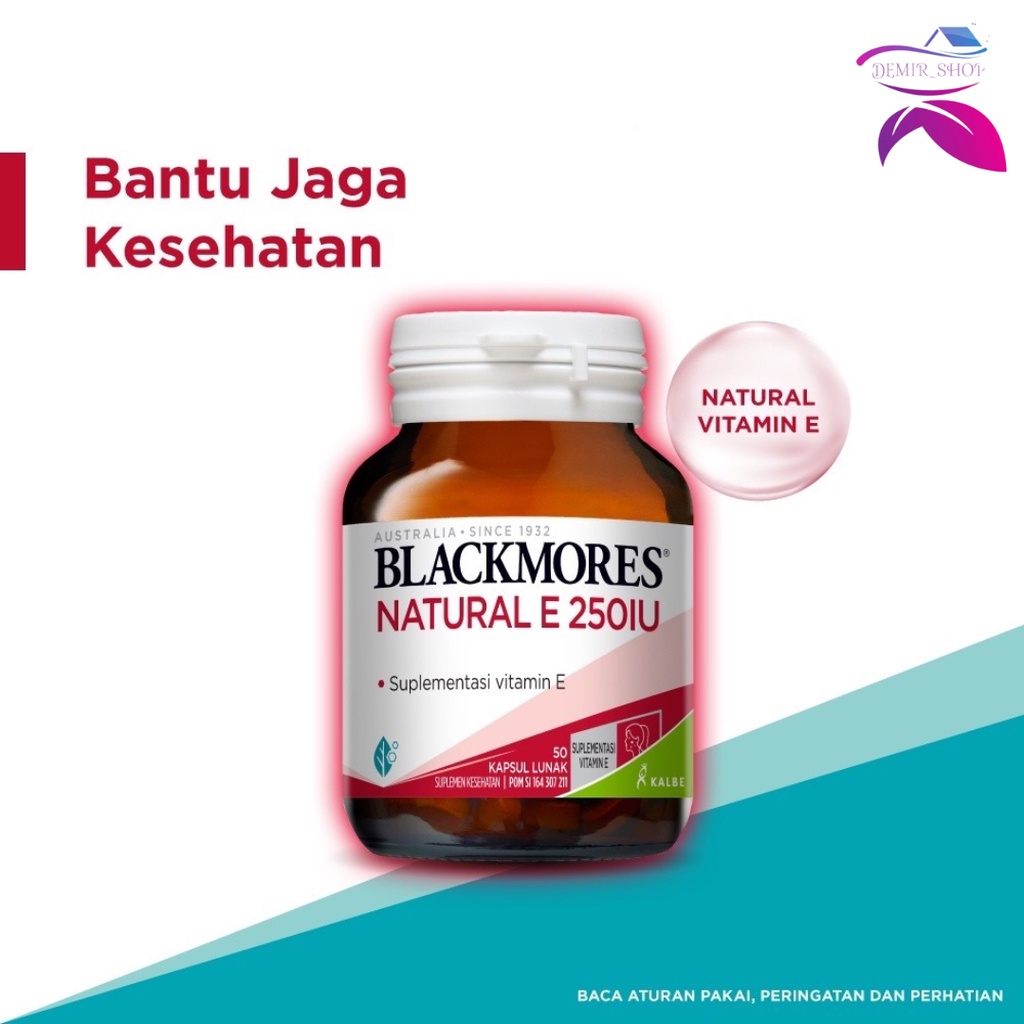 Blackmores Natural E 250 IU (50) / Vitamin E 250 IU