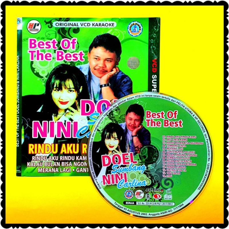 Jual KASET VCD ORIGINAL LAGU KARAOKE DISCO DANGDUTLAGU DOEL SUMBANG