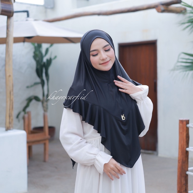 Khimar Azizah Jersey Premium Oleh oleh Umroh dan Haji