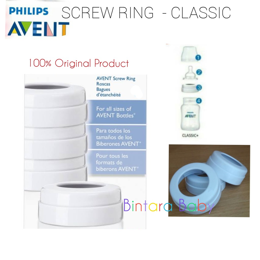 ORIGINAL Tutup Botol Avent Classic Original  Sparepart Botol Philips Avent Classic+ Ring Avent Classic+