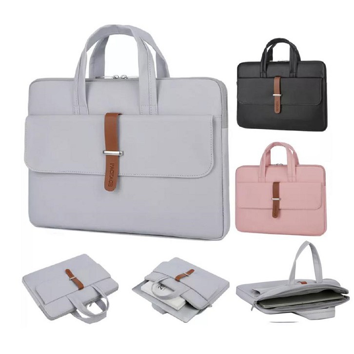 Tas Laptop Jinjing Macbook Softcase Sleeve Remoid Package Waterproof Briefcase 13 14 inch