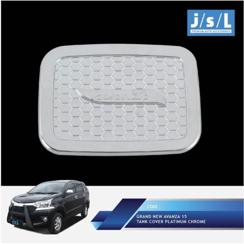 Grand New Avanza Tank Cover Platinum Chrome/Tutup Tangki Bensin JSL