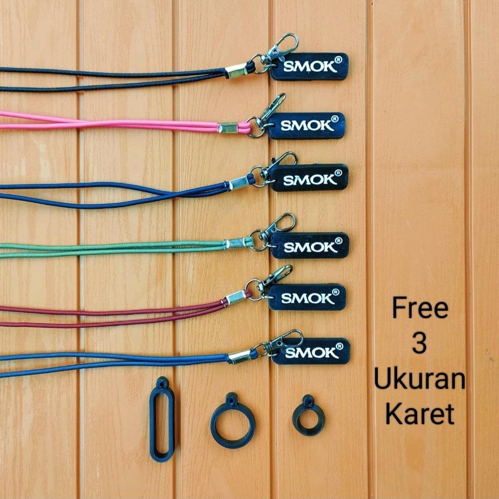 

TELAH HADIR tali lanyard / lanyard pods / lanyard / gantungan pods tali / free karet 3pcs / kalung pria / smok ☆ 874