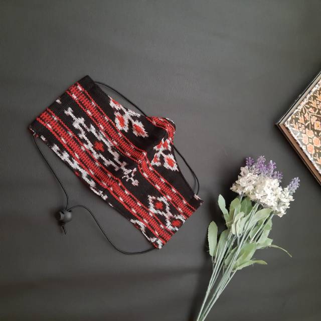 Masker Kain Tenun Sabu NTT headloop