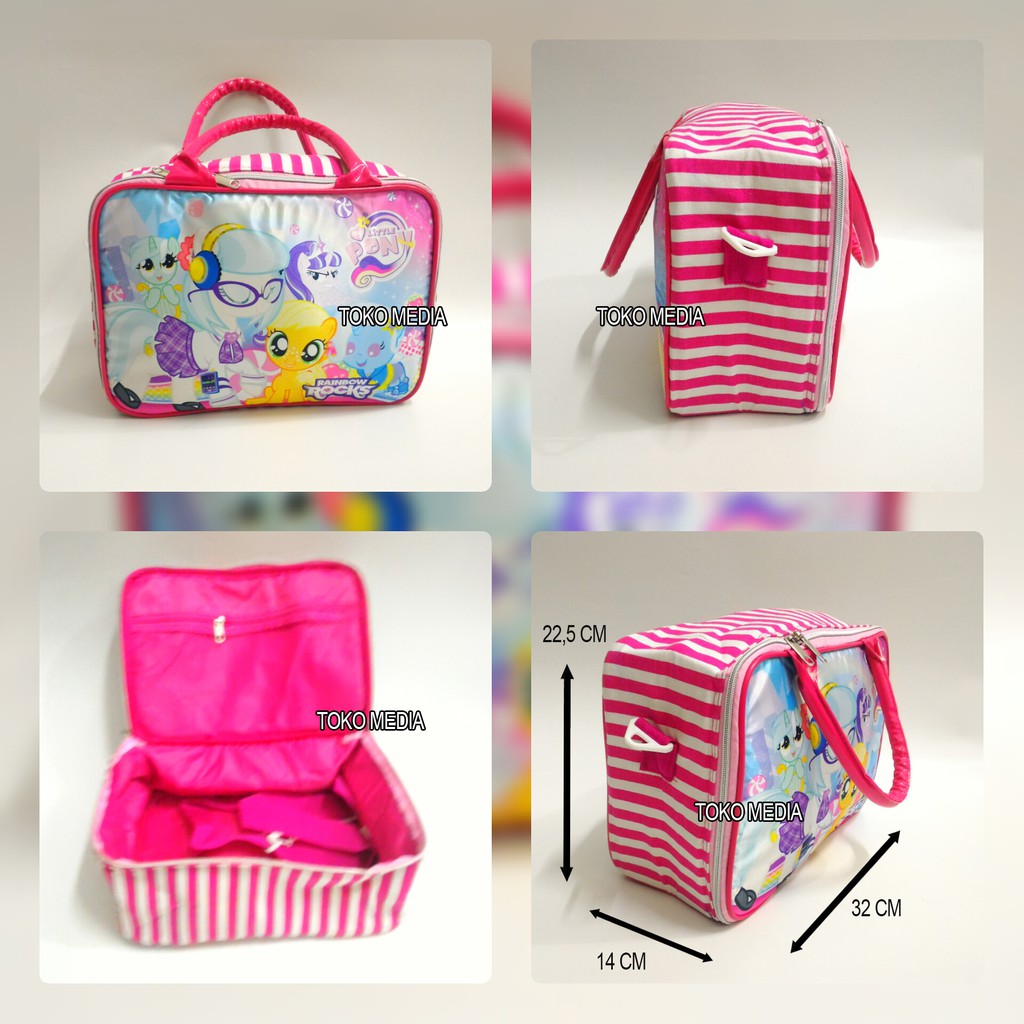 Tas Travel Bag Kanvas Anak uk.Medium (Selempang + Tenteng) MY LITTLE PONY