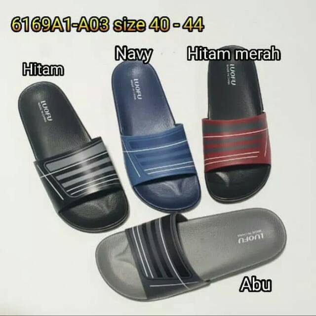 Sandal pria luofu karet import