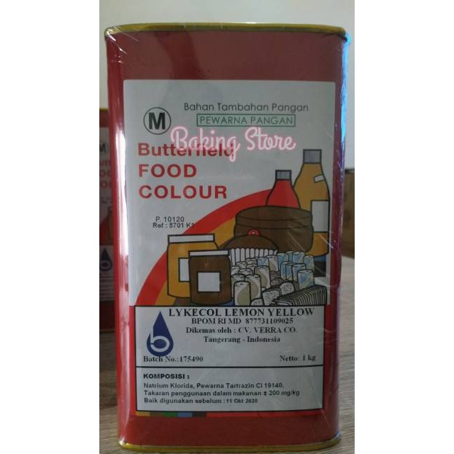 Sepuhan Bubuk -- Pewarna Makanan Butterfield 1kg