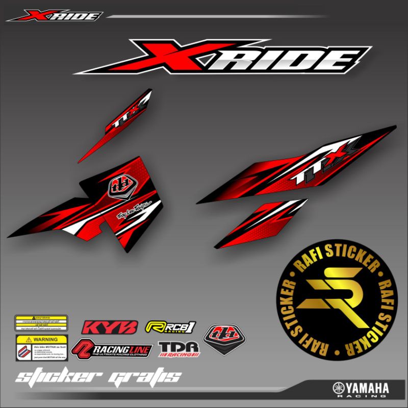 STRIPING X-RIDE 115 VARIASI - STICKER STRIPING MOTOR YAMAHA XRIDE VARIASI
