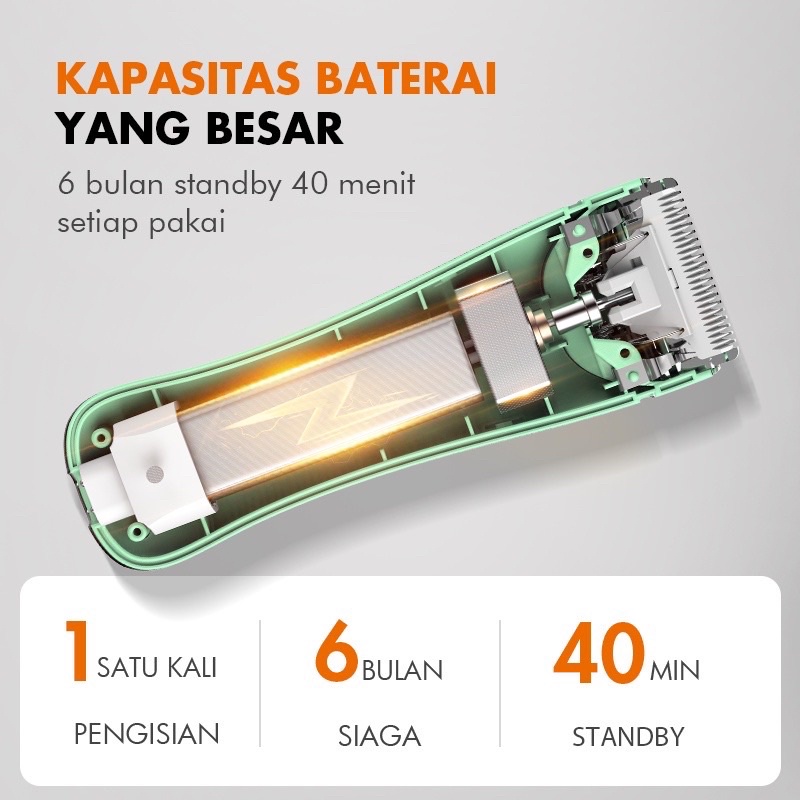 Gaabor Portable Hair Clipper Baby Pencukur Rambut Bayi Elektrik  /GHCL-N5A1