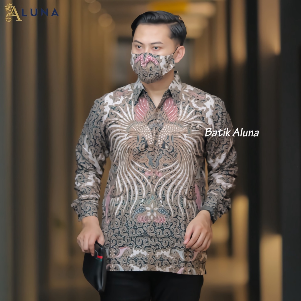 BAJU KEMEJA BATIK PRIA COWOK COWO LENGAN PANJANG REGULAR ATASAN BATIK PREMIUM PRIA BATIK PRABUSENO KONDANGAN BATIK COUPLE PASANGAN KEMEJA BATIK PEKALONGAN LAKI LAKI PRIA KEKINIAN ORIGINAL MODERN BAJU SERAGAM BATIK SOLO KANTOR BATIK JUMBO ALUNA PCW 013