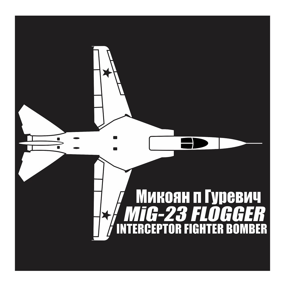 

Mikoyan Gurevich MiG-23 Flogger, Cutting Sticker