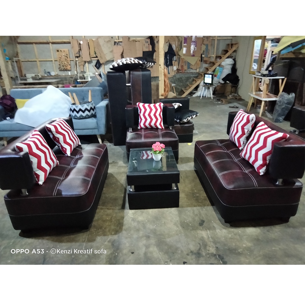 Sofa Minimalis | Sofa Terbaru | Sofa Bed | Sofa Retro | Sofa Minimalis 2021 | Sofa Jasmin 211 + Meja