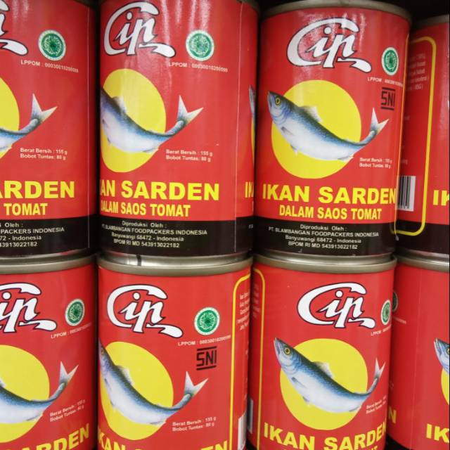 

CIP IKAN SARDEN DALAM SAUS TOMAT 155G