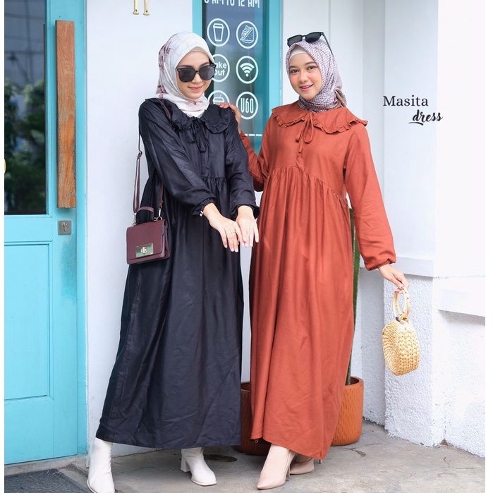 grosir_solo || MASITA MIDI DRESS | RAYANA DRESS | MIRANTI set dress OUTER KARDIGAN RUFFLE | INNER SPAN