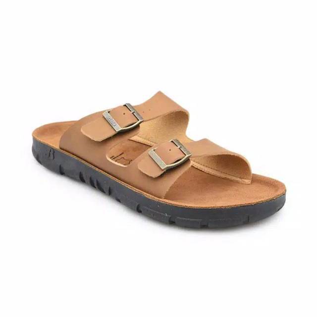 Sandal pria  bata ori bahan kulit asli