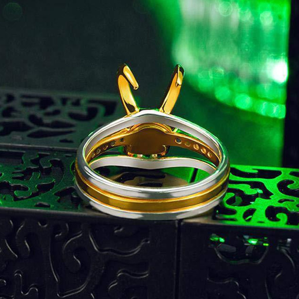 Hu Hu Hu Hu Hu Alat Bantu Pasang Kacamata♡ 3 Pcs / Set Cincin 3 In 1 Bentuk Helm Dapat Dilepas Bahan Cubic Zirconia Warna Hijau Untuk Unisex