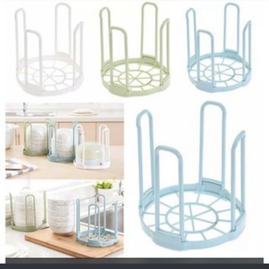 Rak mangkok susun dapur serbaguna tempat piring bowl kitchen organizer