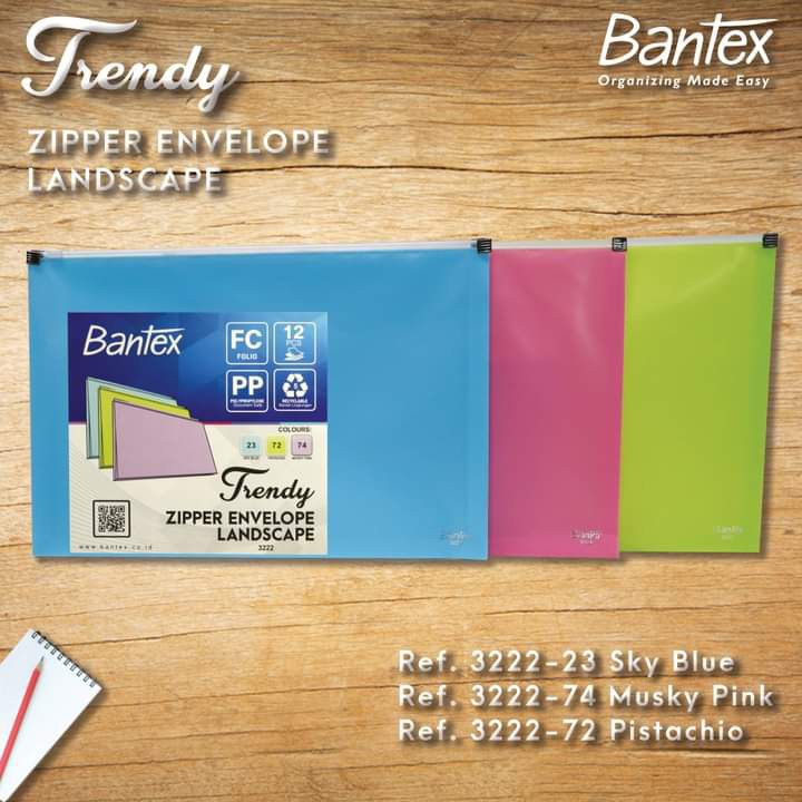 

Trendy Zipper Envelope / Map Zipper Trendy Bantex 3222