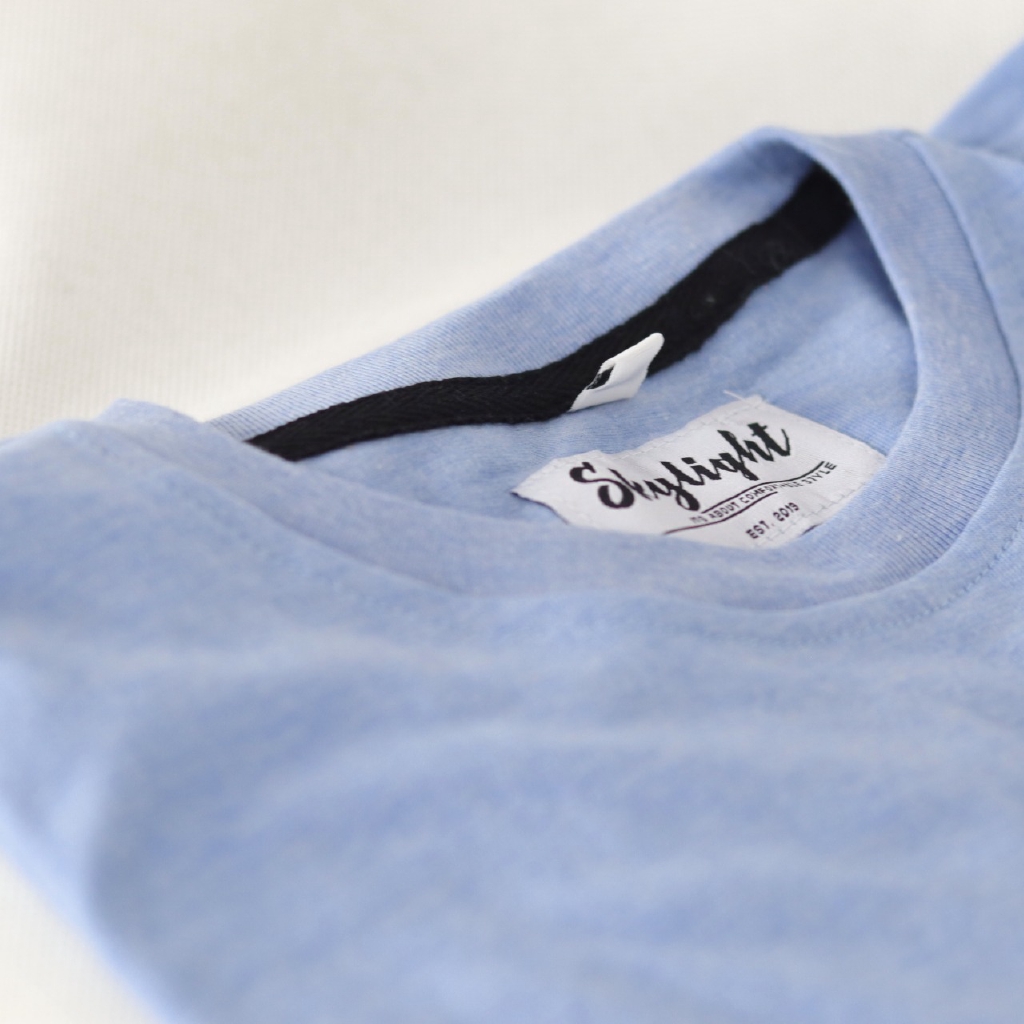 Kaos Distro Polos / Kaos Polos Misty / Kaos Twotone LIGKP BIRU MUDA - Biru Muda,M 2189