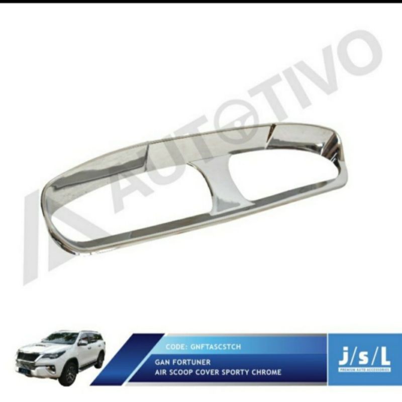 air scoop cover sporty chrome grand new Fortuner jsl