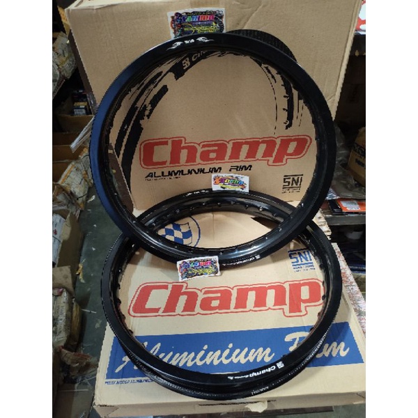 Jual Velg Champ Ring 18 x 160/185/215 Black Hitam Hold 36 (1 SET