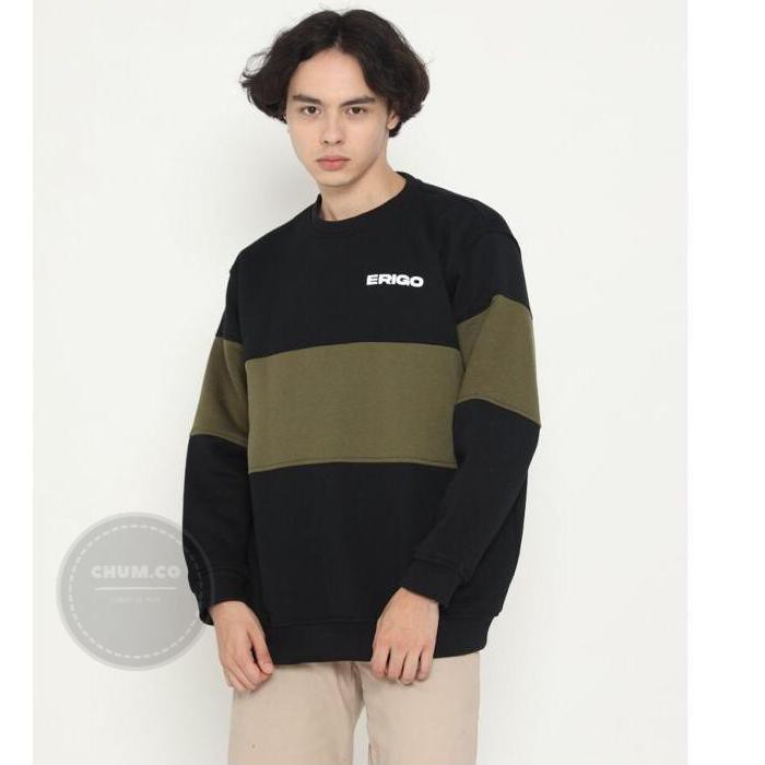 Terbaru PRN7I Sweater Pria Crewneck Erigo Sweater Distro Sweater Sweater Keren Bordir Original Swite