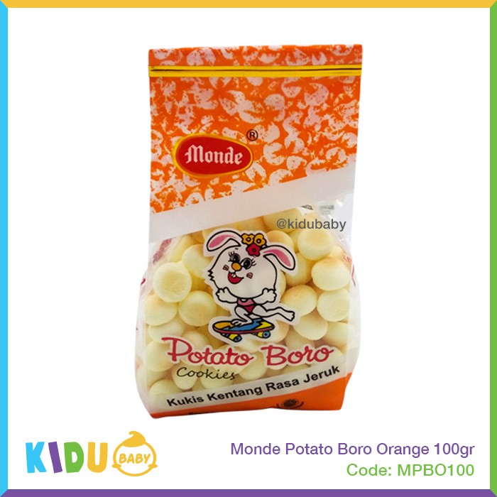 Biskuit Bayi &amp; Anak Monde Potato Boro 100gr Cemilan Anak Sehat / Kidu Baby