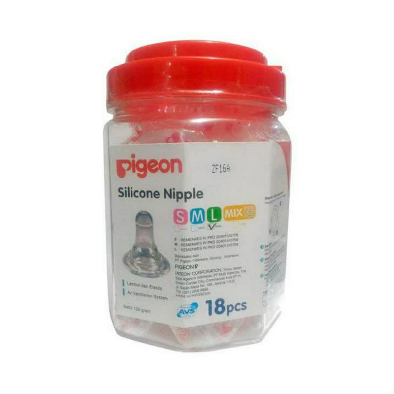 pigeon dot silicone niplle eco size M &amp; L/ Dot bayi