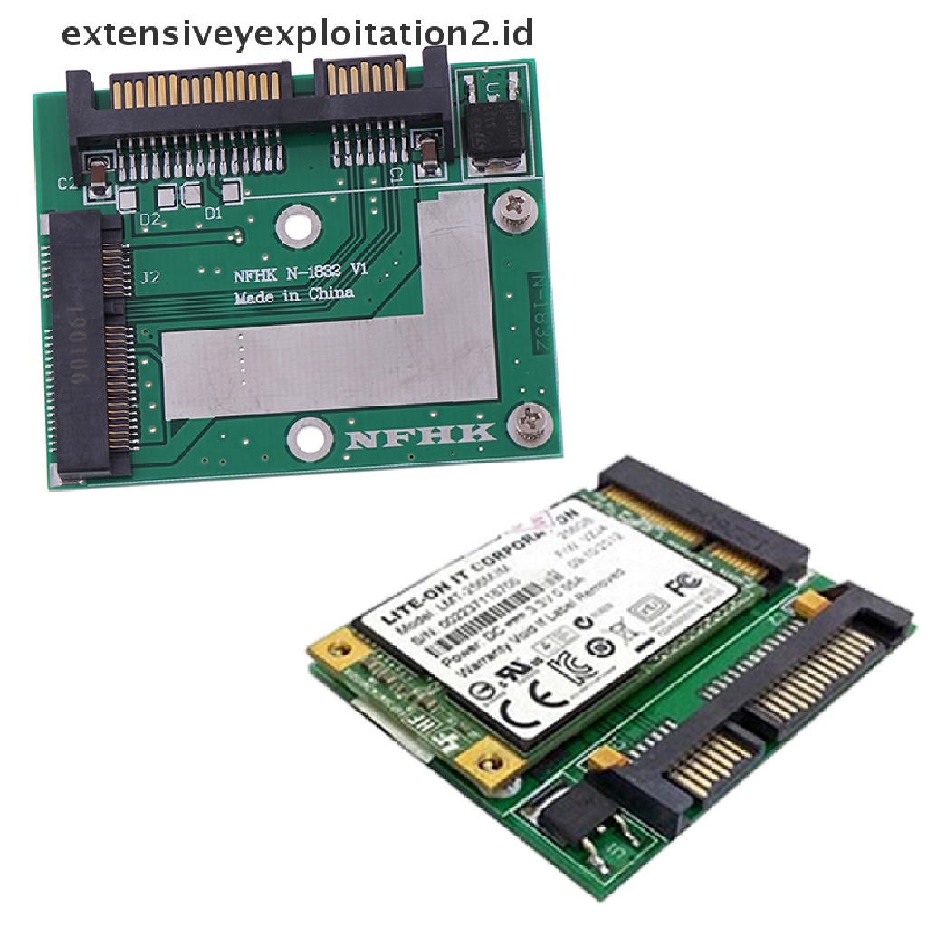 Id mSATA ssd Ke 2.5 '' SATA 6.0gps Papan Modul adapter Konverter Kartu mini pcie ssd