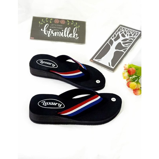 SANDAL WANITA TERBARU - WEDGES WANITA - SANDAL JAPIT SPON (BELANDA)