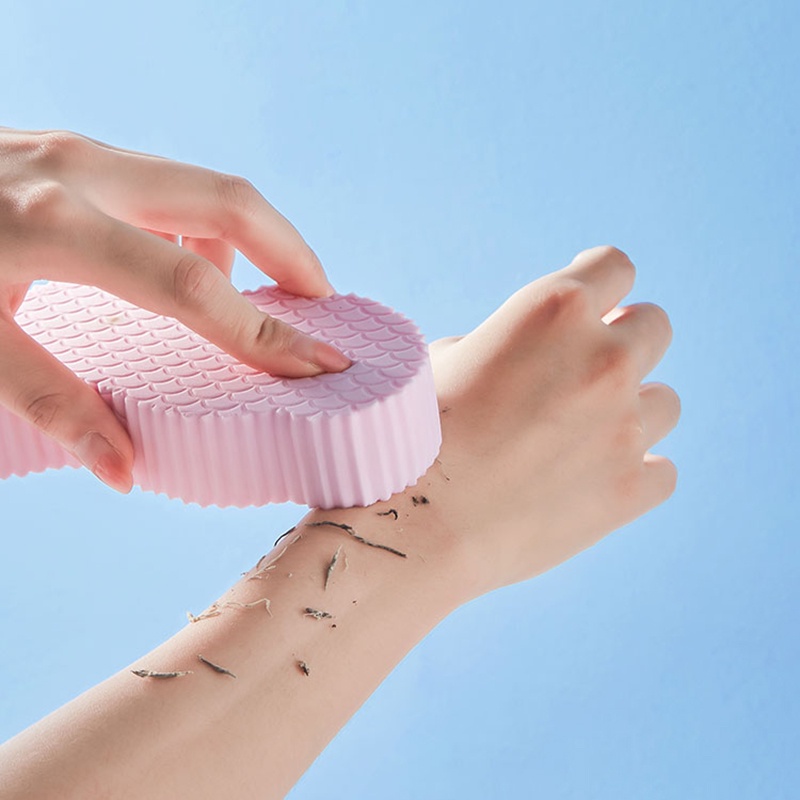 Exfoliante Spons Lembut Body Scrubber Untuk Mandi Bayi Dewasa Exfoliating Scrub Sponge Pembersih Kulit Mati Alat Penghilang