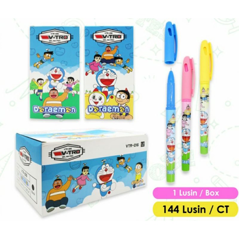 

Gel Pen Doraemon Isi 12 Pcs